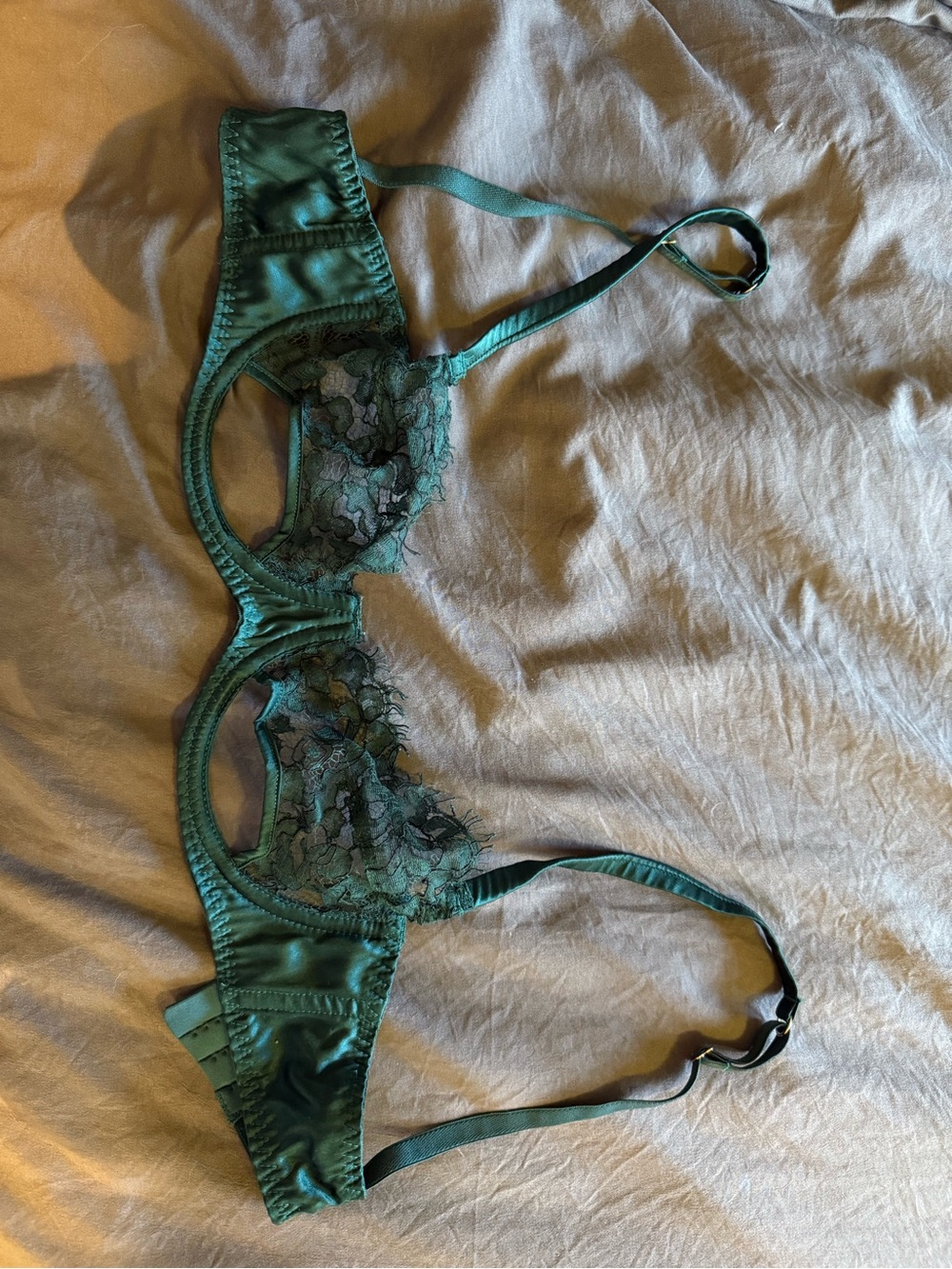 Teal Lace Underwire Bra